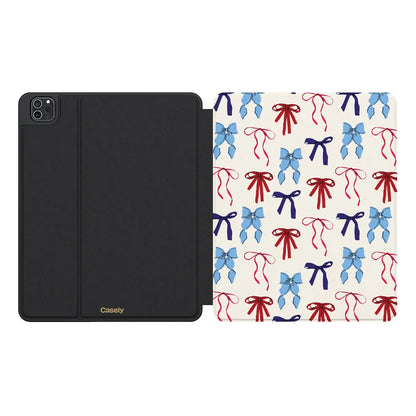 American Girlie | Red White & Blue Bows iPad Case