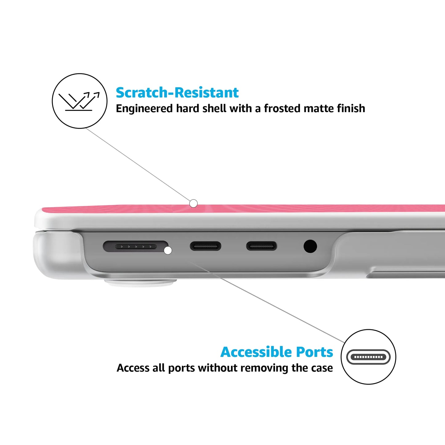Perfect Stripes | Pink Stripes Laptop Shell