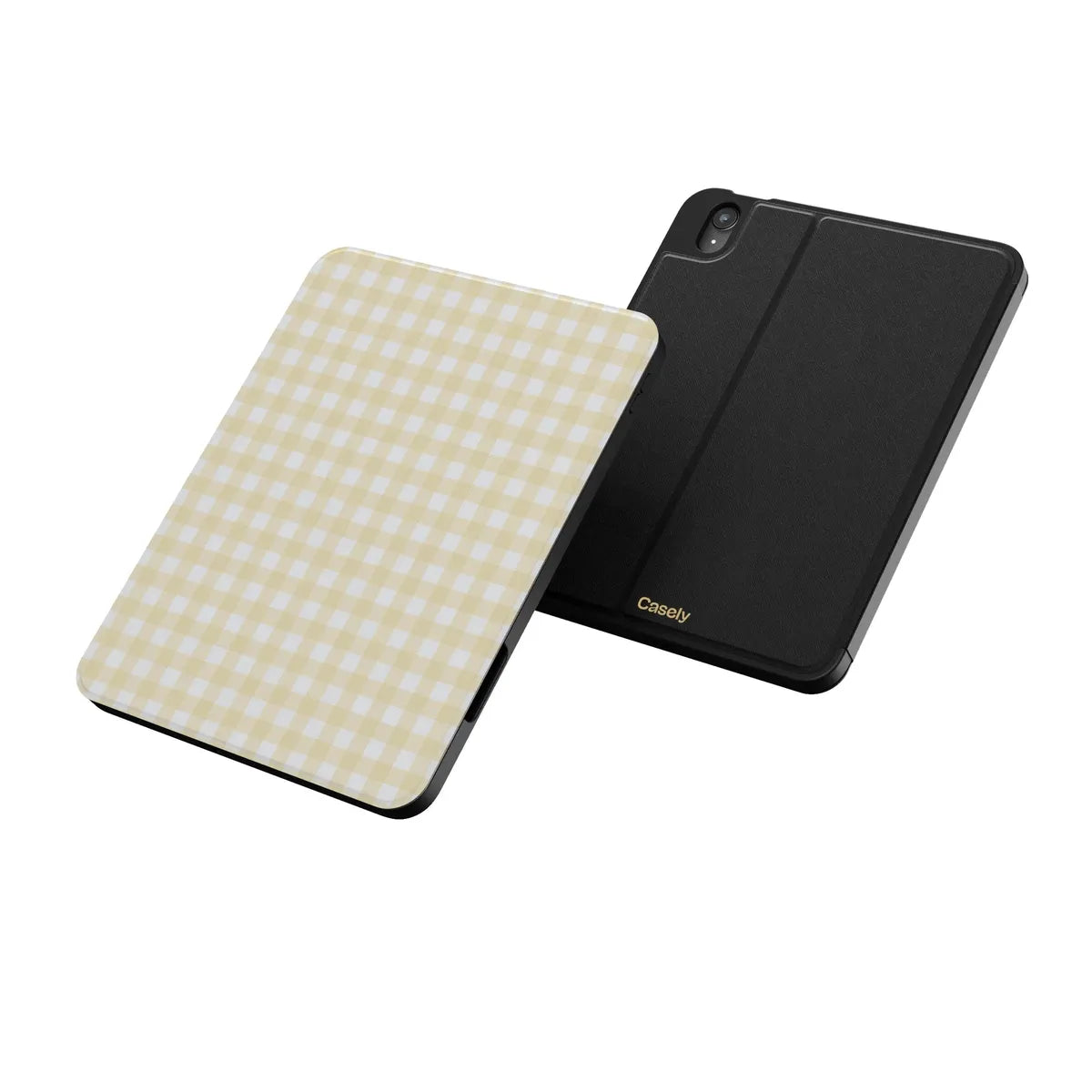 Pastel Picnic | Yellow Gingham iPad Case