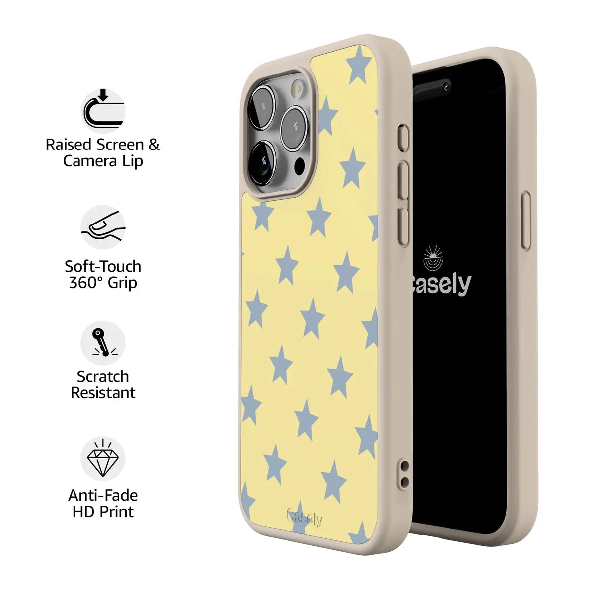 Shine Bright | Butter Yellow Stars Case