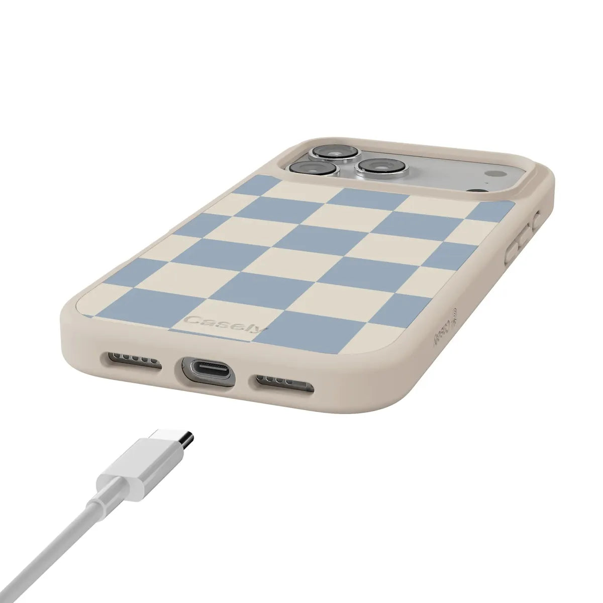 Fit Check | Light Blue Checkerboard Case