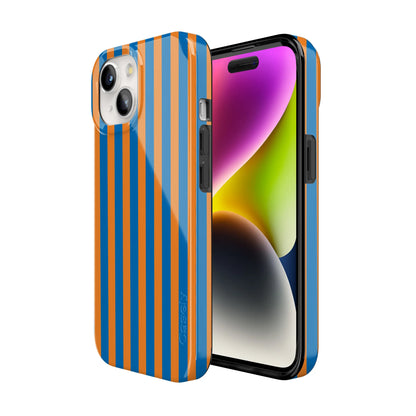 Go New York | Blue & Orange Stripes Case