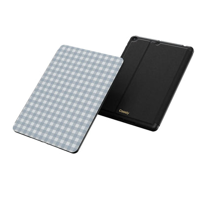 Pastel Picnic | Blue Gingham iPad Case