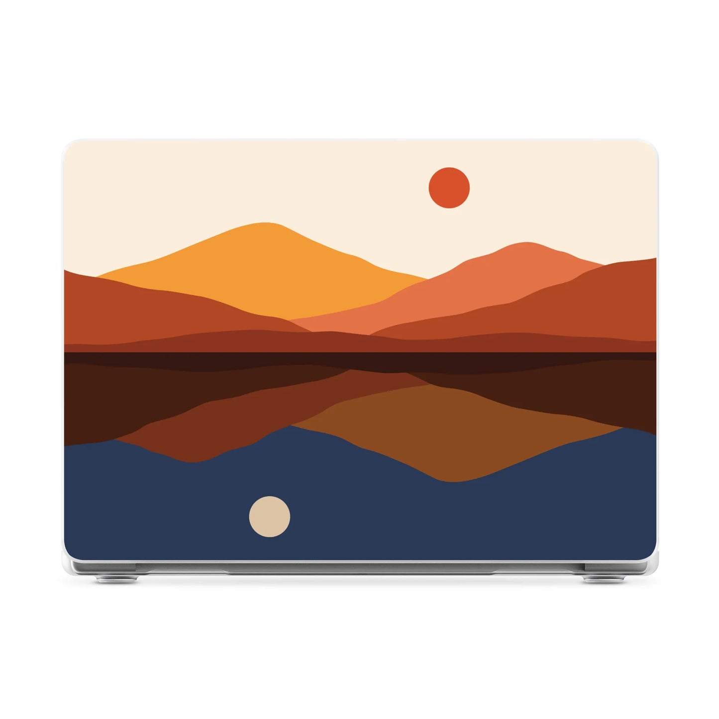 Opposites Attract | Day & Night Colorblock Mountains Laptop Shell - 13.6" MacBook Air