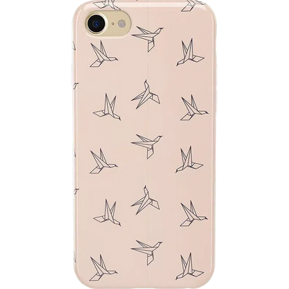 Paper Crane Origami | Beige Pattern iPhone Case get.casely Classic iPhone 6/7/8