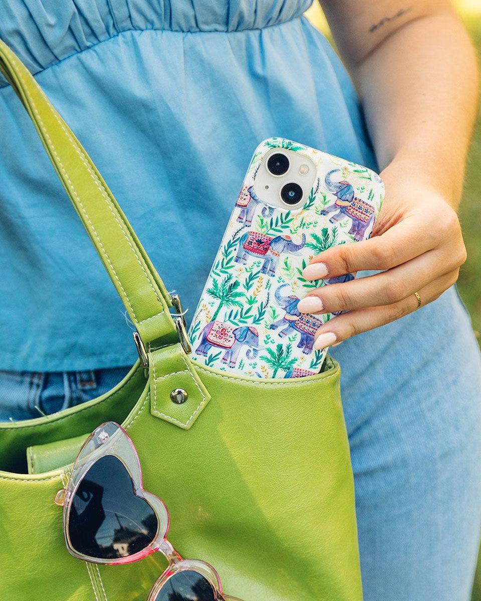Pastel Gardens | Watercolor Elephant Floral Case iPhone Case get.casely