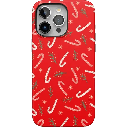 Peppermint Kiss | Candy Cane Case Phone Case Casetry Bold Flex + MagSafe® iPhone 15 Pro Max