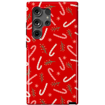 Peppermint Kiss | Candy Cane Case Phone Case Casetry Essential Galaxy S24 Ultra