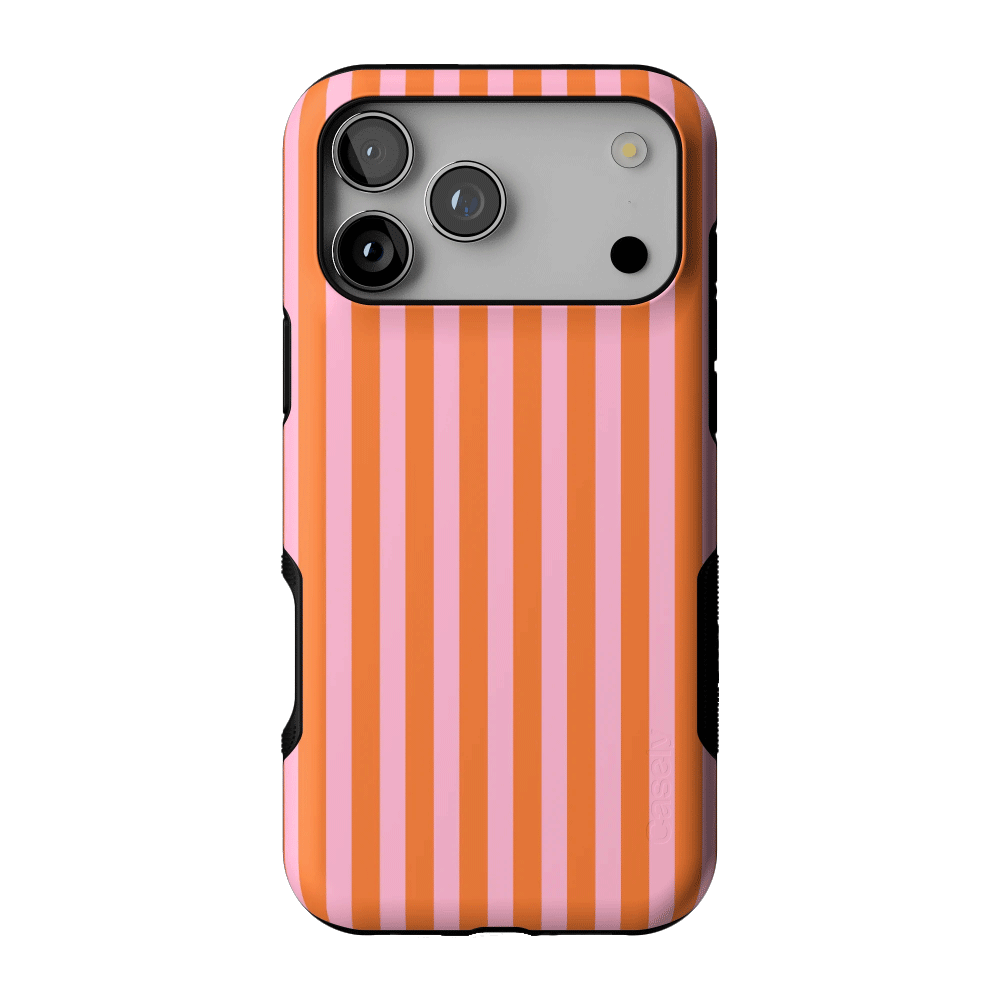 Perfect Stripes | Orange & Pink Stripes Case