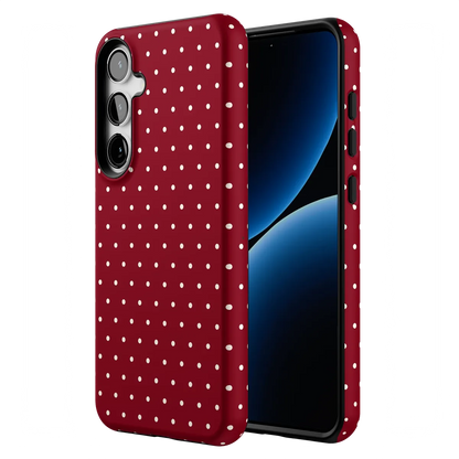 On the Dot | Maroon Polka Dot Case