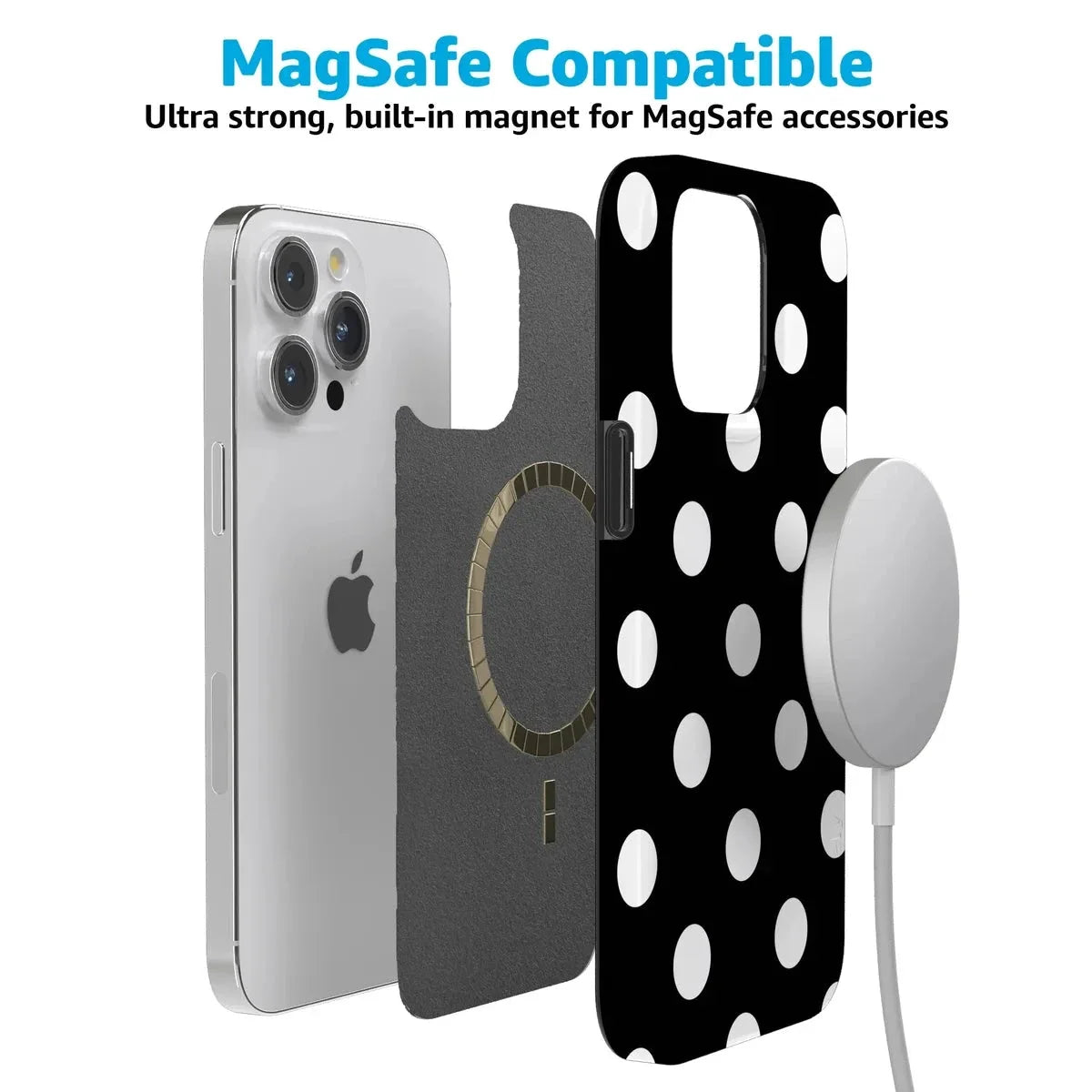 Polka Dots | High Contrast Design Case Phone Case Casetry