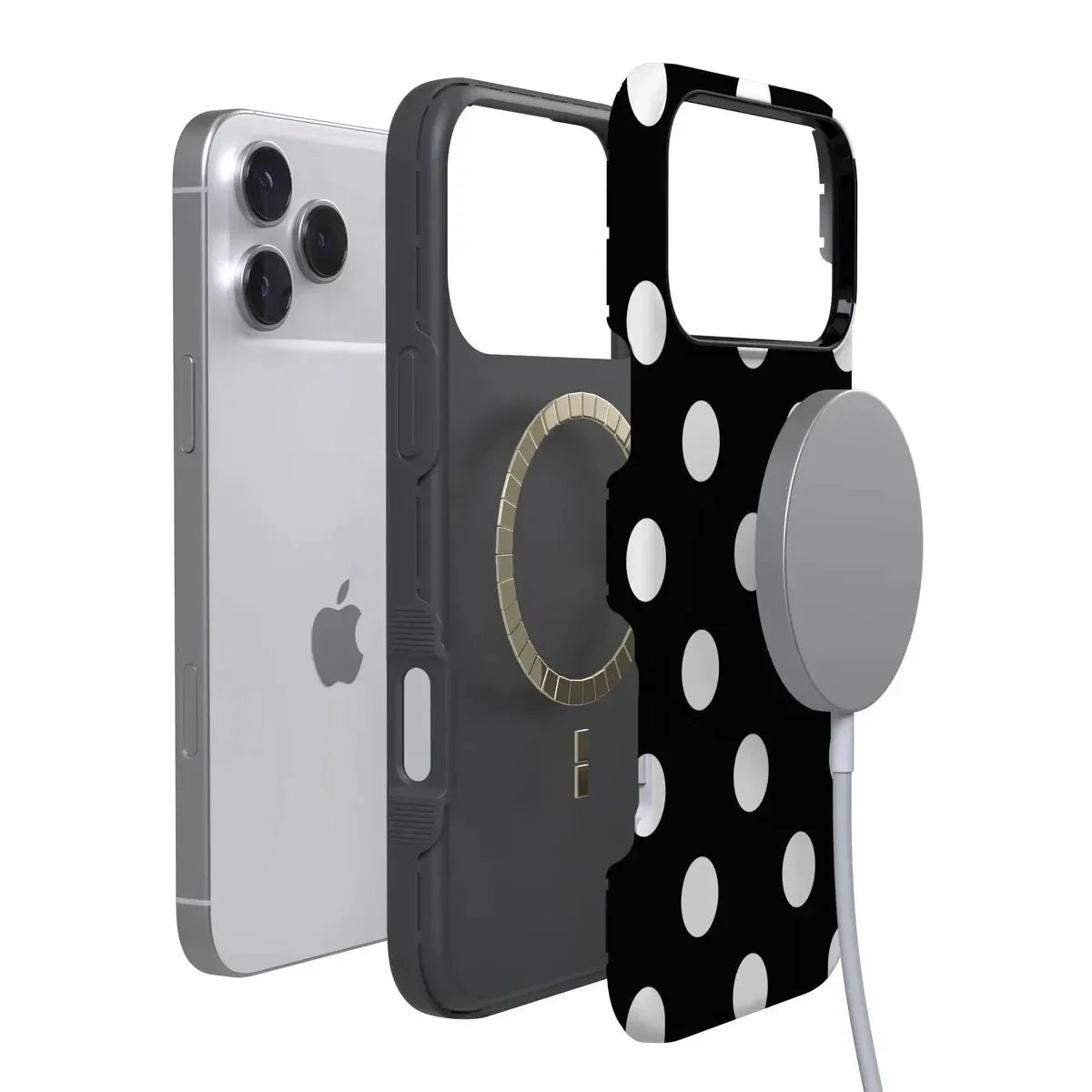 Polka Dots | High Contrast Design Case Phone Case Casetry