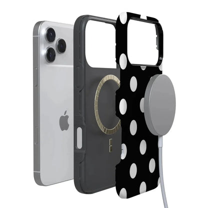Polka Dots | High Contrast Design Case Phone Case Casetry