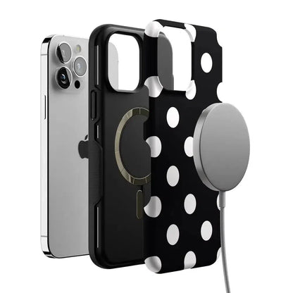 Polka Dots | High Contrast Design Case Phone Case Casetry