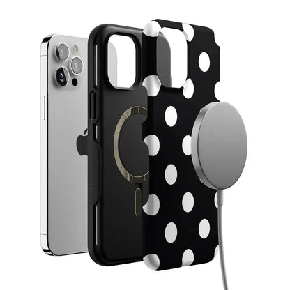 Polka Dots | High Contrast Design Case Phone Case Casetry