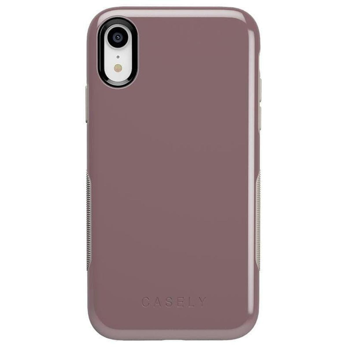 Purple Taupe on Nude | Ultra-Protective Bold Case iPhone Case get.casely Bold iPhone XR