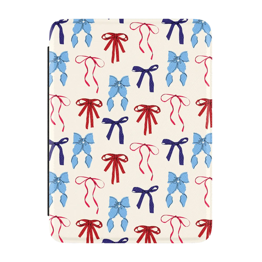 American Girlie | Red White & Blue Bows Kindle Case
