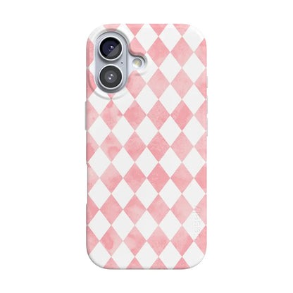Queen of Diamonds | Pink Watercolor Case Phone Case Casetry Classic + MagSafe® iPhone 17