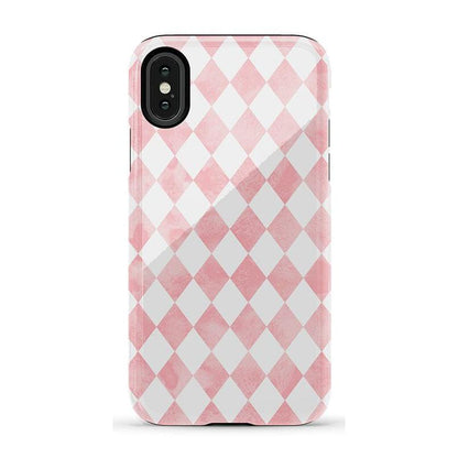 The Valentine's Collection | Pink Argyle Case Phone Case Casetry Essential iPhone X / XS