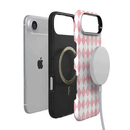 Queen of Diamonds | Pink Watercolor Case Phone Case Casetry