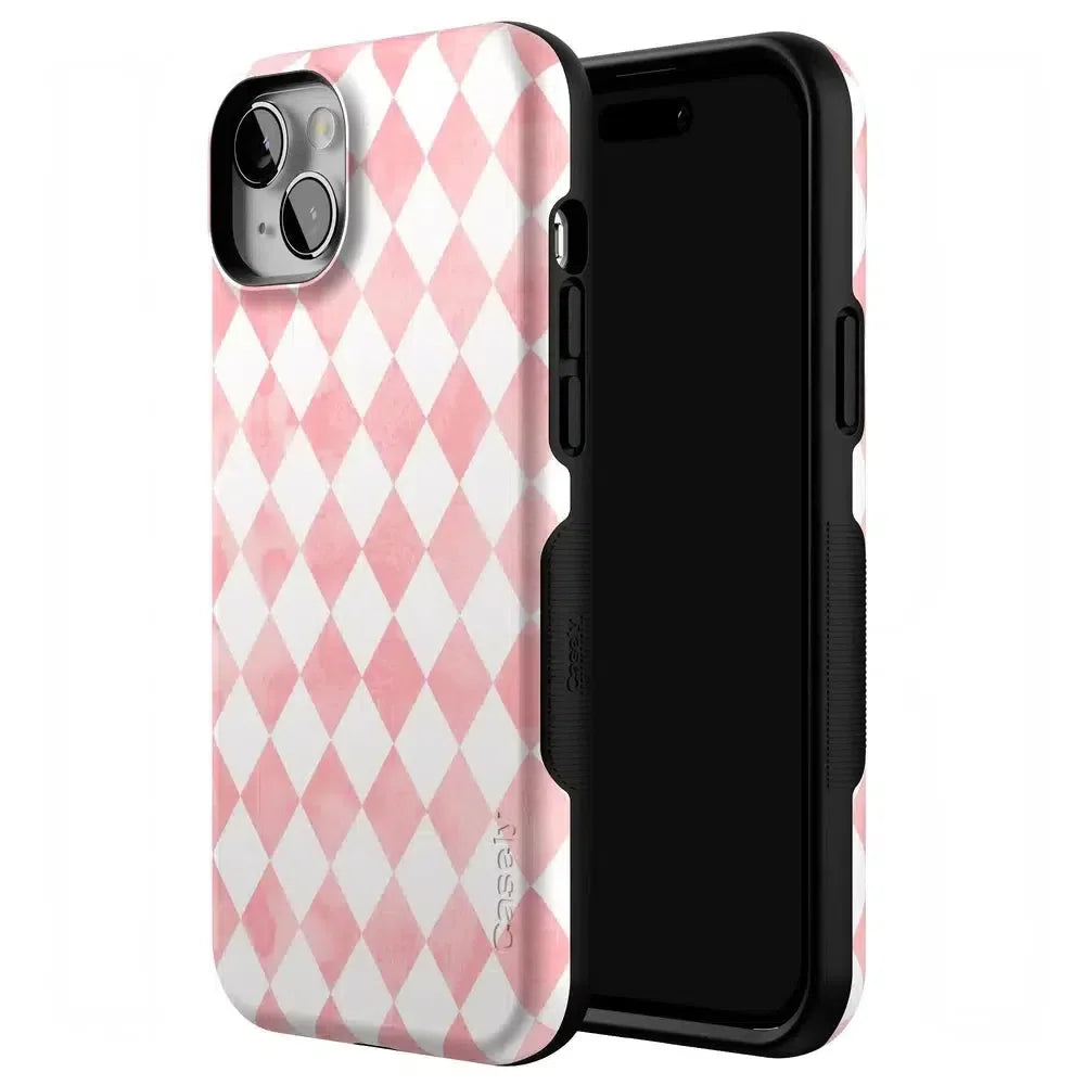 Queen of Diamonds | Pink Watercolor Case Phone Case Casetry