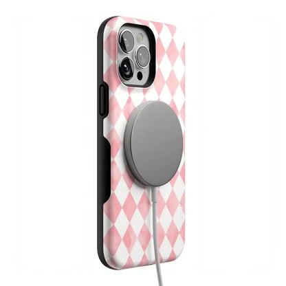 Queen of Diamonds | Pink Watercolor Case Phone Case Casetry