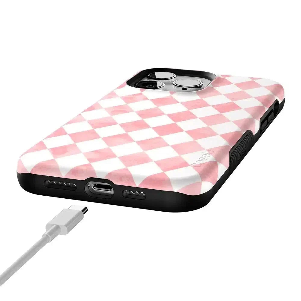Queen of Diamonds | Pink Watercolor Case Phone Case Casetry