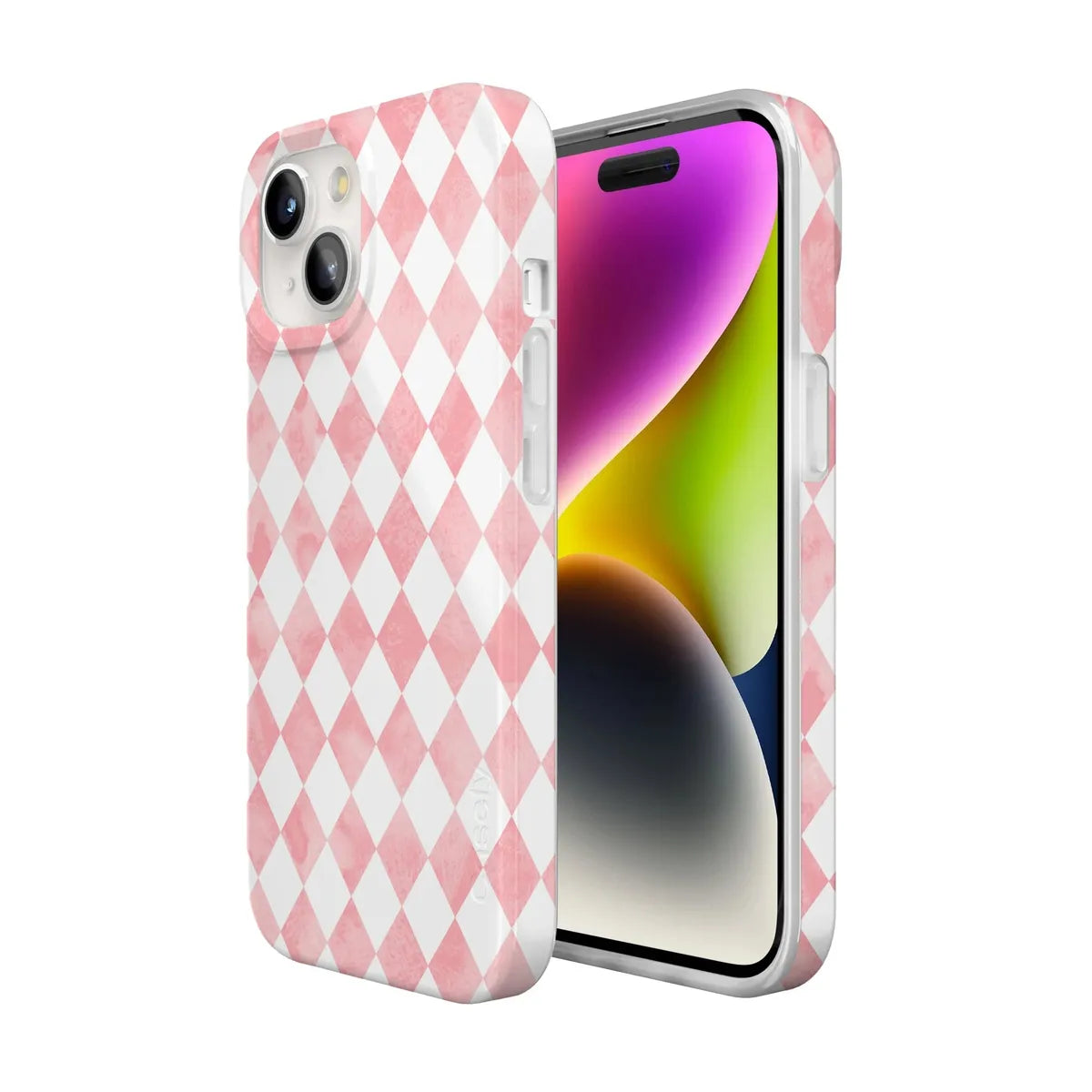 Queen of Diamonds | Pink Watercolor Case Phone Case Casetry