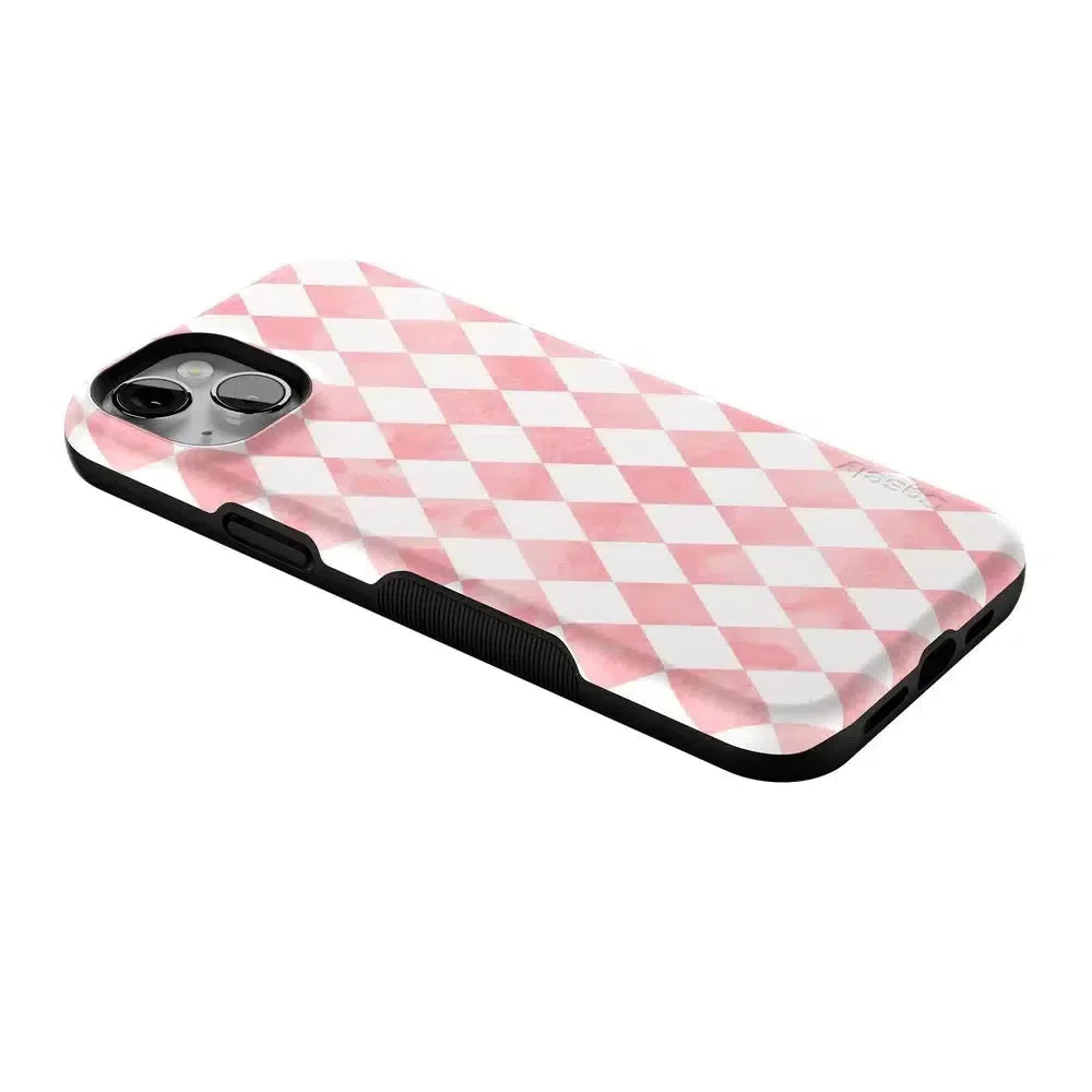 Queen of Diamonds | Pink Watercolor Case Phone Case Casetry