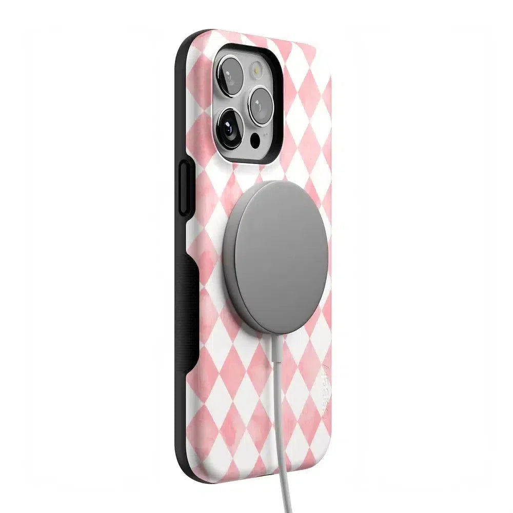 Queen of Diamonds | Pink Watercolor Case Phone Case Casetry