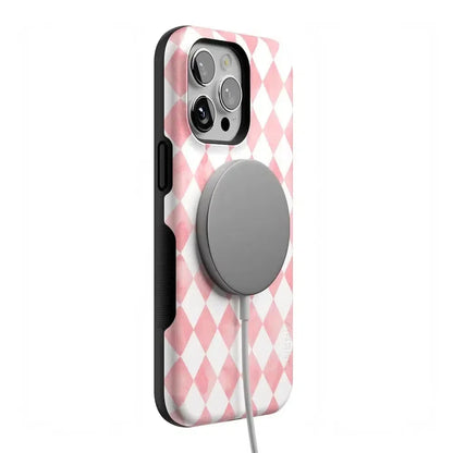 Queen of Diamonds | Pink Watercolor Case Phone Case Casetry