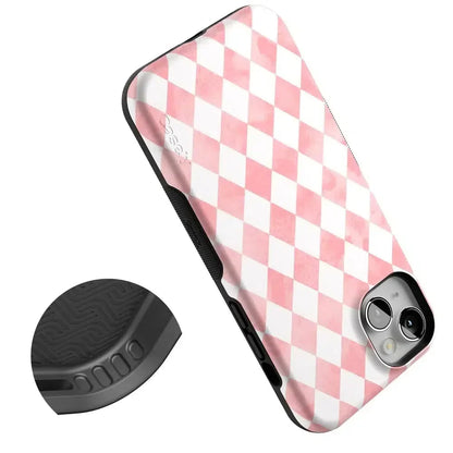 Queen of Diamonds | Pink Watercolor Case Phone Case Casetry