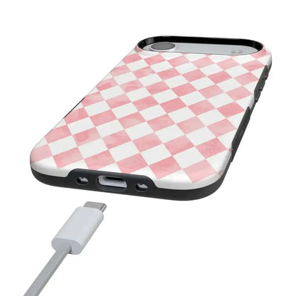 Queen of Diamonds | Pink Watercolor Case Phone Case Casetry