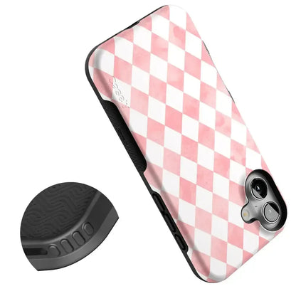 Queen of Diamonds | Pink Watercolor Case Phone Case Casetry