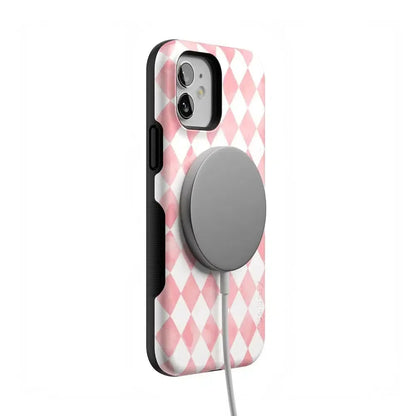 Queen of Diamonds | Pink Watercolor Case Phone Case Casetry