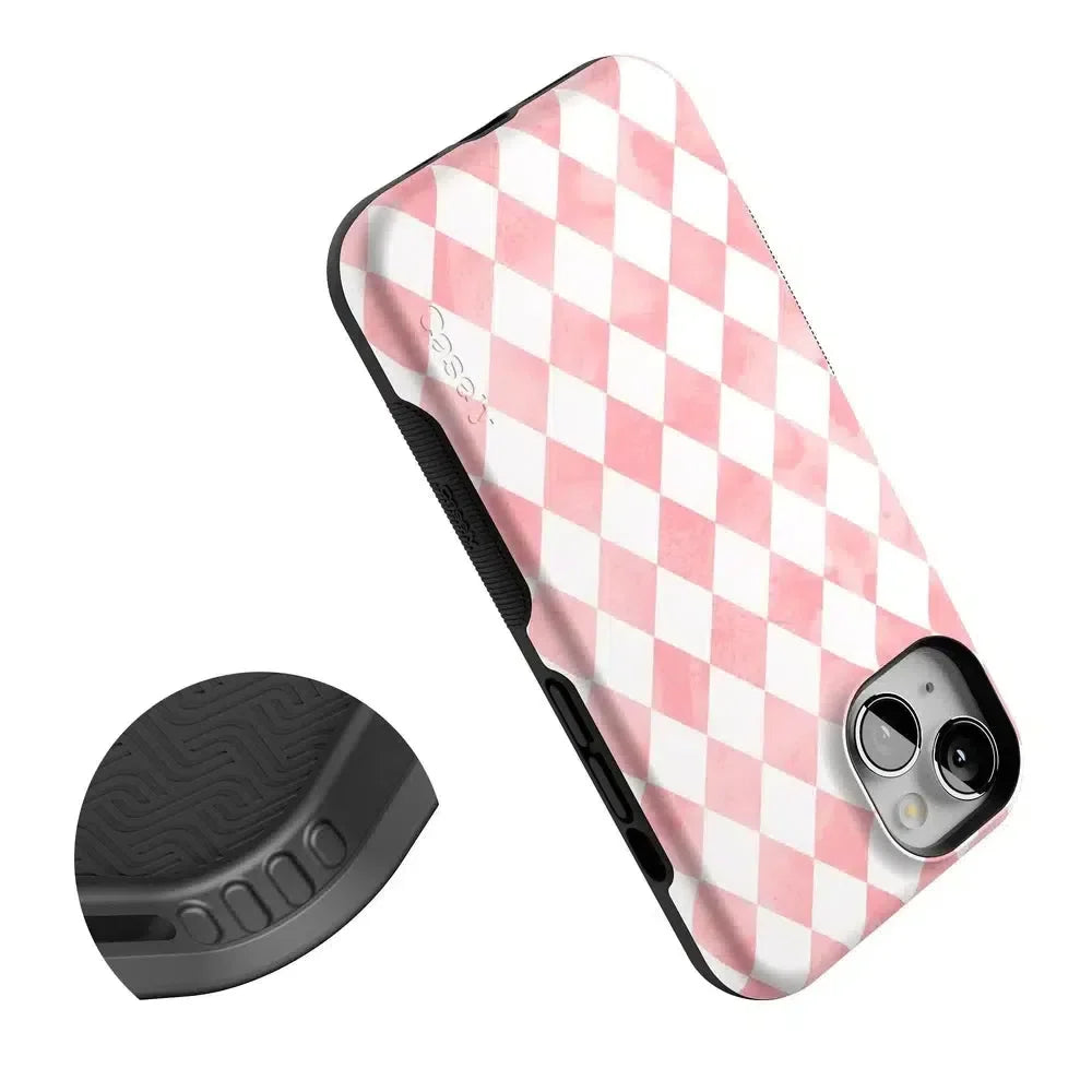 Queen of Diamonds | Pink Watercolor Case Phone Case Casetry