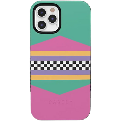 Rad Dad | 80's Colorblock Case iPhone Case get.casely Bold + MagSafe® iPhone 12 Pro Max
