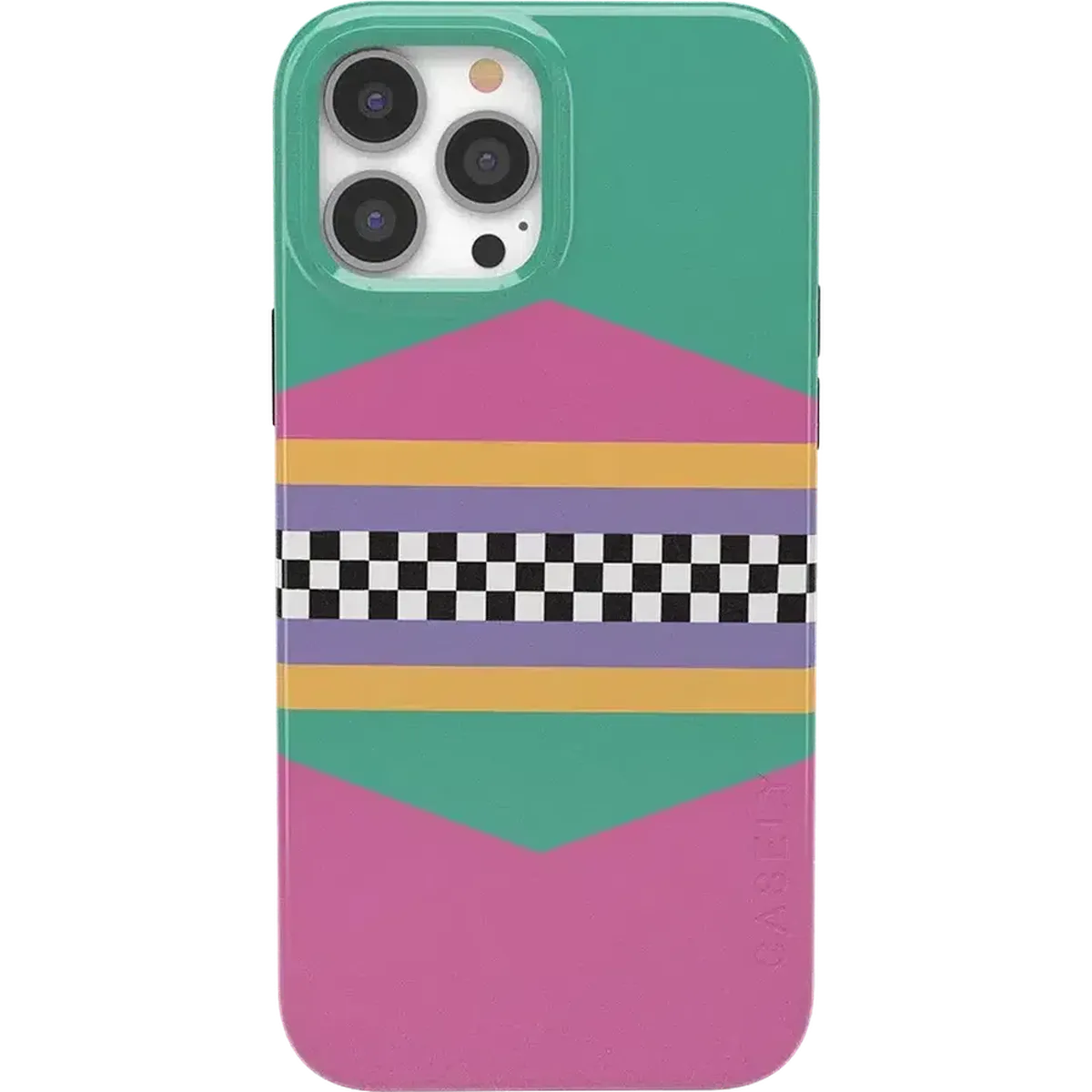 Rad Dad | 80's Colorblock Case iPhone Case get.casely Classic + MagSafe® iPhone 13 Pro Max