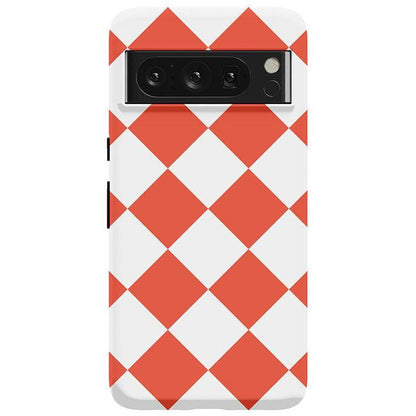 Red Checkerboard | High Contrast Design Case Phone Case Casetry Essential Google Pixel 8 Pro