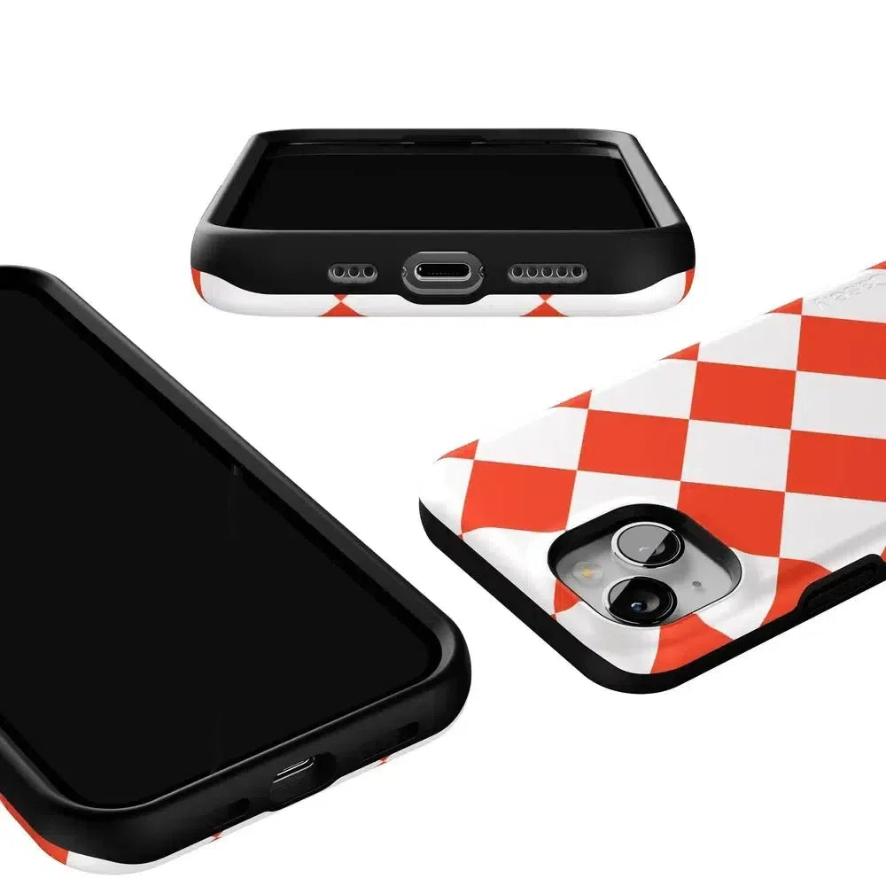 Red Checkerboard | High Contrast Design Case Phone Case Casetry