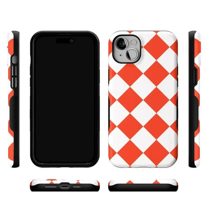 Red Checkerboard | High Contrast Design Case Phone Case Casetry