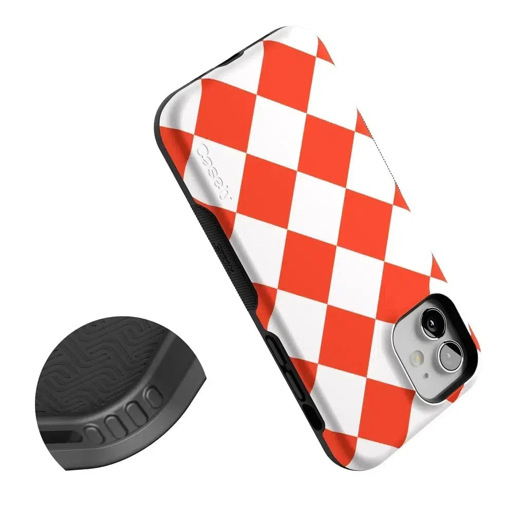 Red Checkerboard | High Contrast Design Case Phone Case Casetry