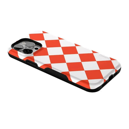 Red Checkerboard | High Contrast Design Case Phone Case Casetry
