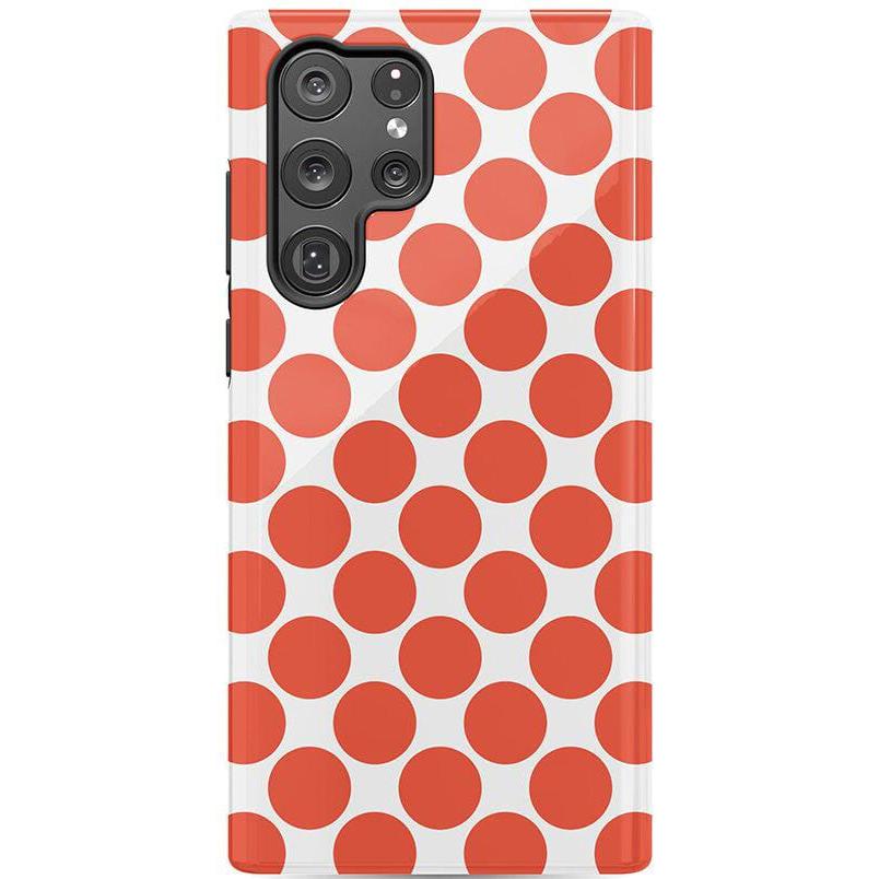 Red Dots | High Contrast Design Case Phone Case Casetry Essential Galaxy S22 Ultra