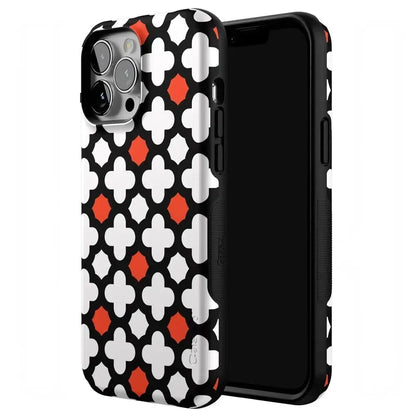 Red Lattice Tile | High Contrast Design Case Phone Case Casetry