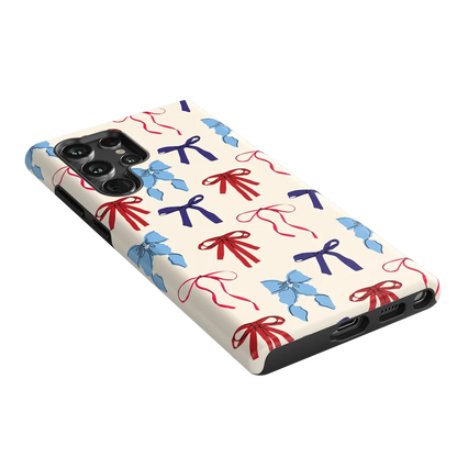 American Girlie | Red White & Blue Bows Case