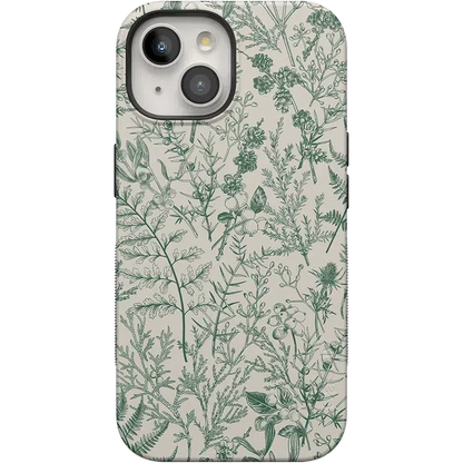 Sage Garden | Green Floral Case iPhone Case get.casely Bold + MagSafe® iPhone 15