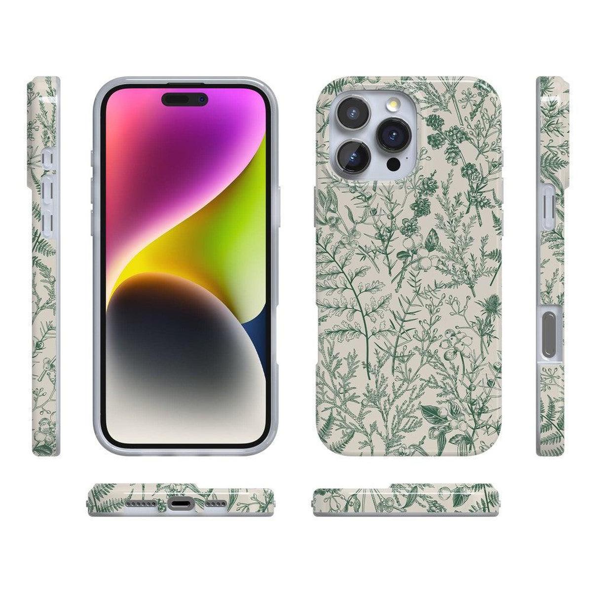 Sage Garden | Green Floral Case iPhone Case get.casely