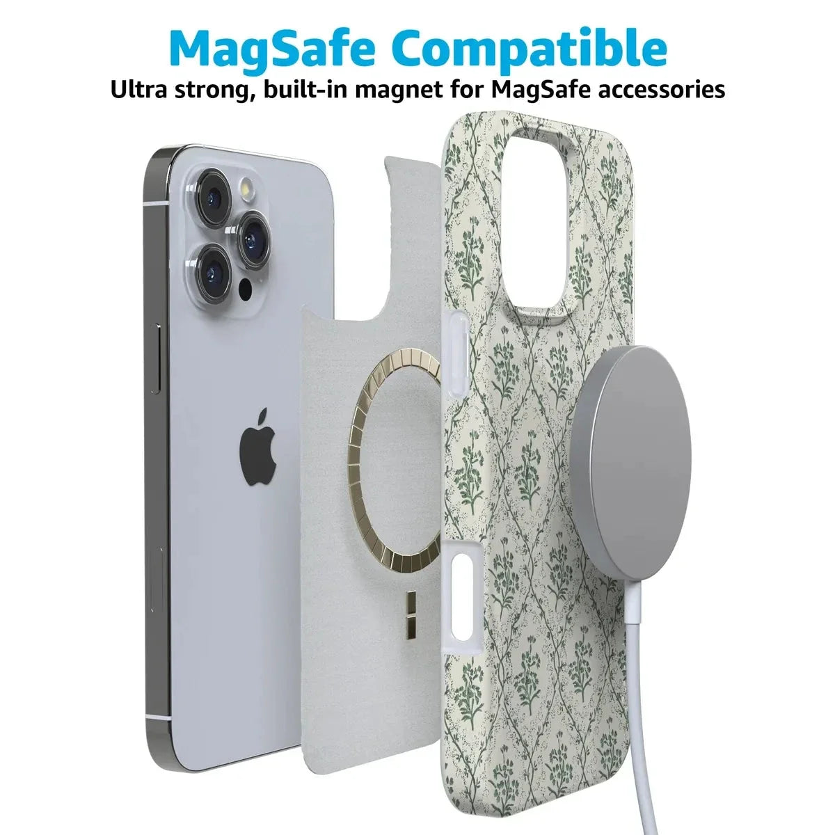 Sage Tapestry | Floral Vines Case iPhone Case get.casely