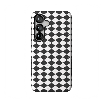 Salem's Hex | Black & White Checkered Case Phone Case get.casely Bold Flex + MagSafe® Galaxy S25